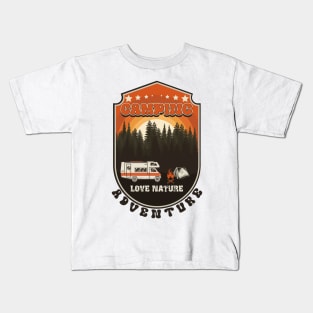 RV Camping vintage funny quote, funny retro RV camping Kids T-Shirt